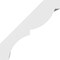 Ekena Millwork 5-in. W x 6-in. D x 6-in. H Valencia Architectural Grade PVC Knee Brace BRCP05X06X06VAL - alternate 4